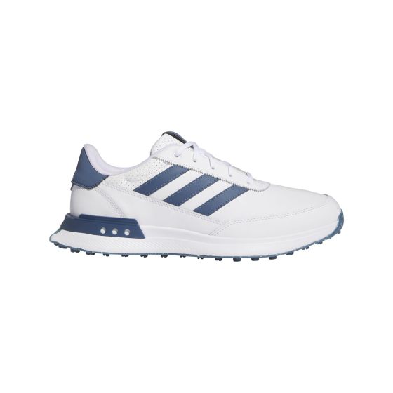 Adidas S2G 24 Leather Spikeless Golf Shoes - White/Collegiate Navy/Silver Met/9 Medium