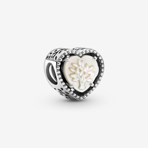 Openwork Heart and Family Tree Charm