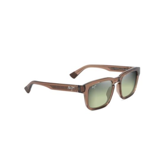 Maluhia Polarized Sunglasses Shiny Light Brown Frame Maui HT Lens