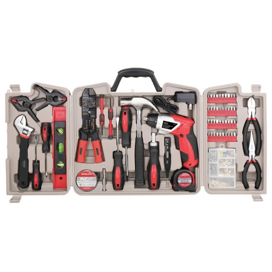 161 Piece Household Tool Kit w/3.6 Volt Li-ion Screwdriver
