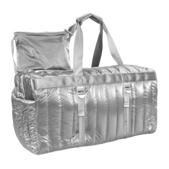 Metallic Quilted Duffle Size 22