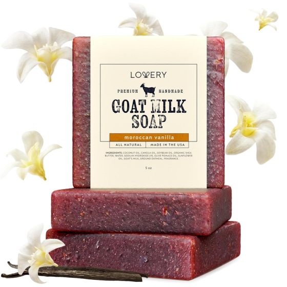Moroccan Vanilla Goat Milk Soap Size 3 Pieces