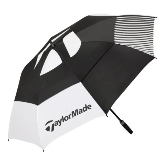 64-inch Double Canopy Tour Umbrella - Black/White