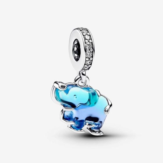 Elephant Murano Glass Charm
