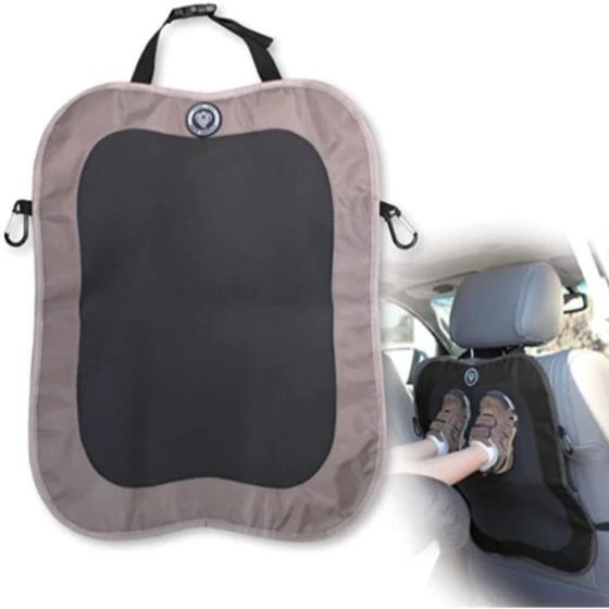 Back Seat Kick Mat- Black/Grey