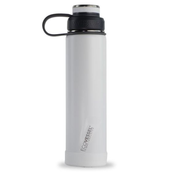 EcoVessel Boulder 24 oz TriMax Insulated SS Water Bottle - Mountain Green