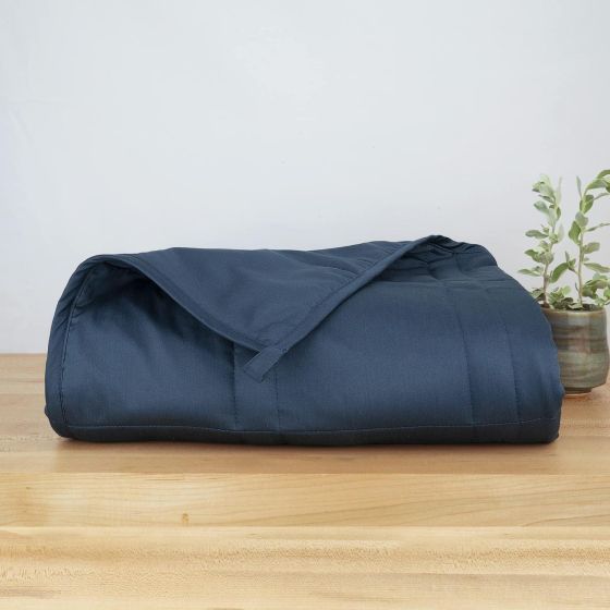 15lb Full/Queen Weighted Blanket - Navy
