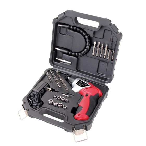 3.6V LI-Ion Rechargeable Screwdriver w/45-PC Accy Set
