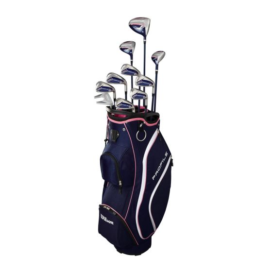 Ladies Profile Complete Golf Set w/ Cart Bag - Left Handed Standard