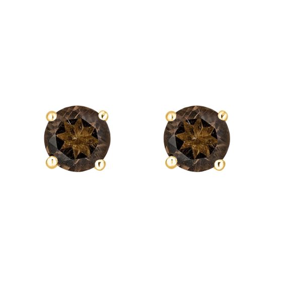 LALI Jewels 14K Yellow Gold Smoky Quartz Earring