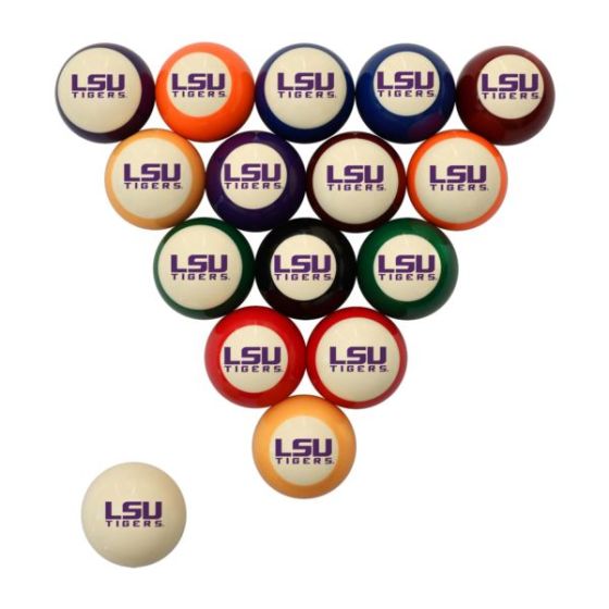 Louisiana State University Retro Billiard Ball Sets
