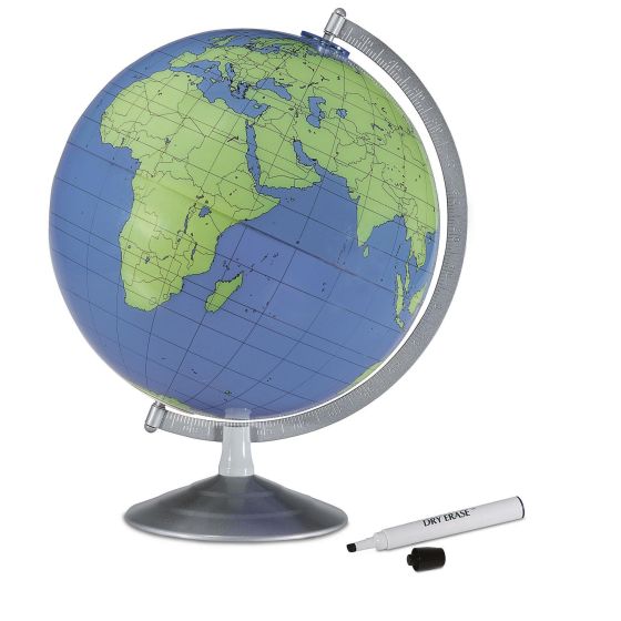Geographer-Write On Wipe Off Globe