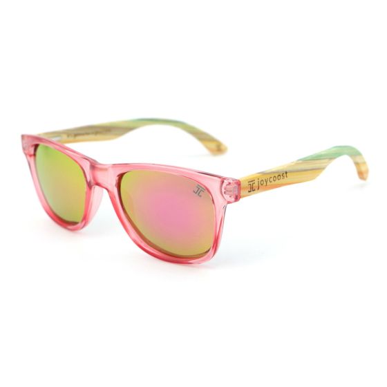 Glowy - Acetate Wooden Sunglasses Pink