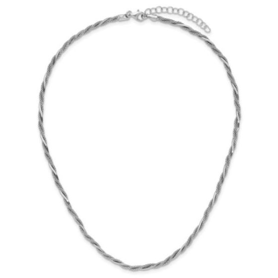 Sterling Silver Rhodium Plated Necklace