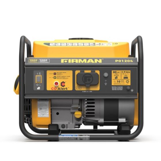1200 Watt Generator w/ Recoil Start & CO Alert - CARB Compliant
