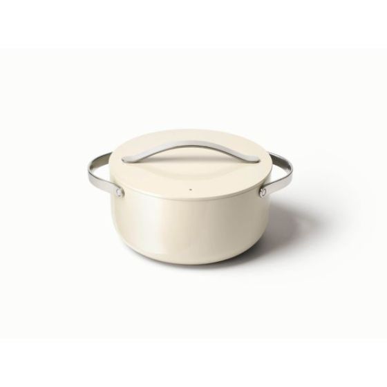 6.5qt Nonstick Ceramic Dutch Oven Cream