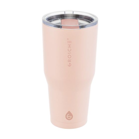 Yukon 30 oz. Insulated Coffee Tumbler. Peach Rose Pink