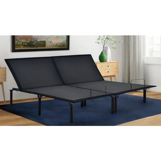 The Rio 1.0 California King Frame offers the flexibility to elevate the head of your adjustable bedframe to read, watch television, relieve pain, and reduce snoring. The patented and reliable silent motors are designed for quiet operation so you won't be 