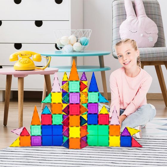 101 Piece Magnetic Building Tile Set