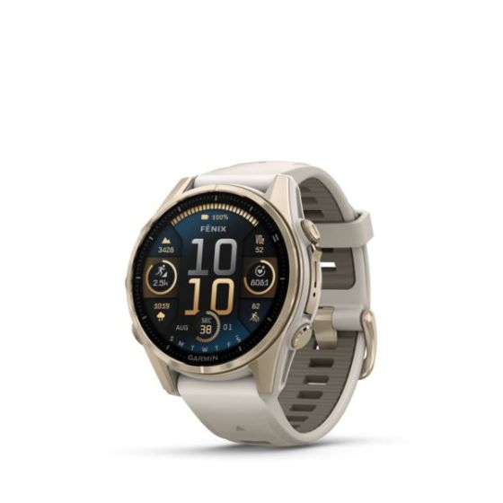 fenix 8 Premium Multisport Smartwatch 43mm AMOLED Soft Gold/Dark Sandstone