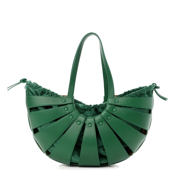 Bottega Veneta The Shell Bag Racing Green French Calfskin Shoulder Bag