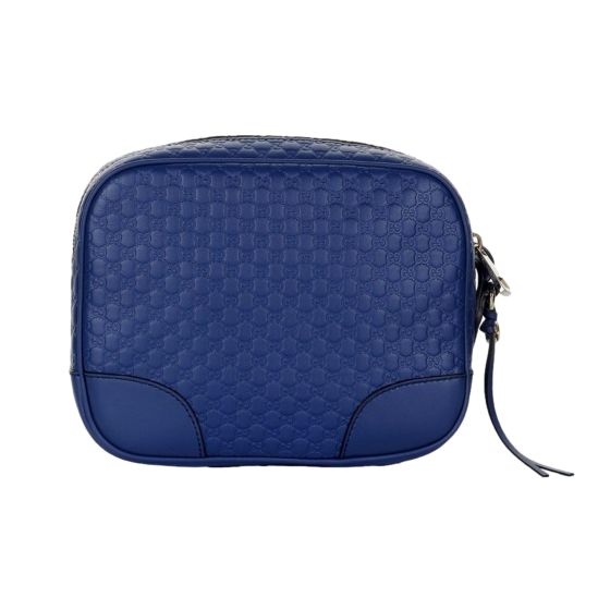 Gucci Bree Microguccissima Leather Crossbody Bag Caspian Blue