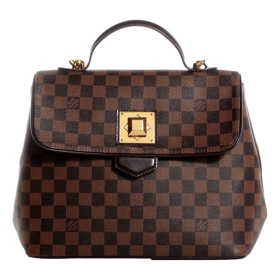 Louis Vuitton Bergamo MM Damier Ebene Top Handle Handbag