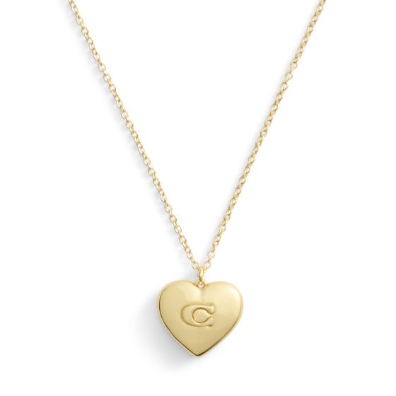 Signature C Heart Pendant - Gold