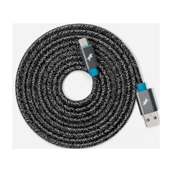Nimble POWERKNIT Cable USB-A to USB-C 1M Cable made with Recycled Materials - Grey