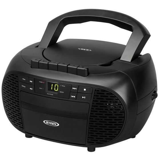 Portable Stereo CD Cassette Recorder with AM/FM Radio