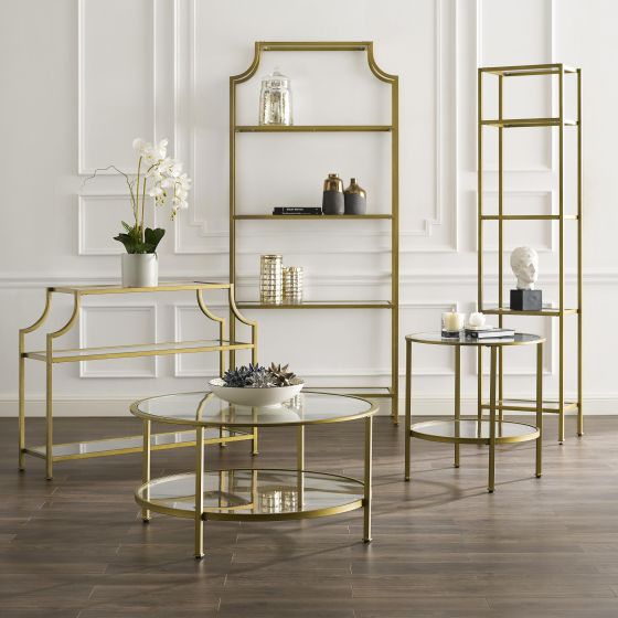 Aimee Glass Side Table