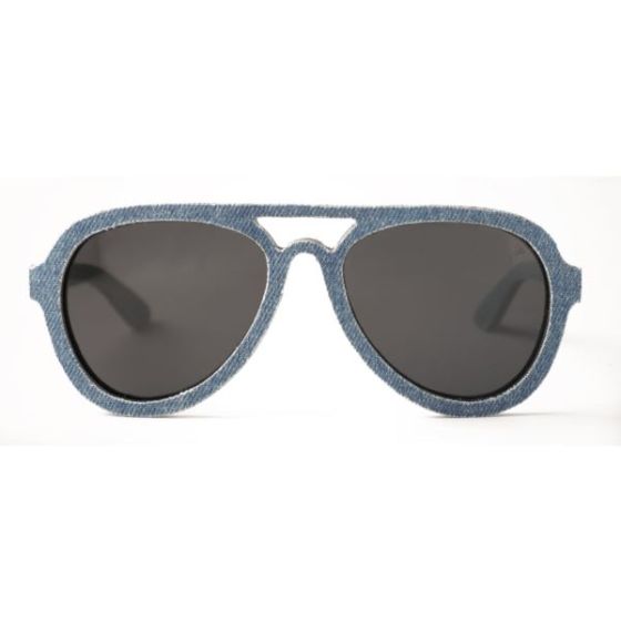 Denim Aviator  Acetate Sunglasses