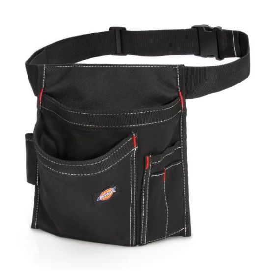5 Pocket Single Side Tool Pouch: Black