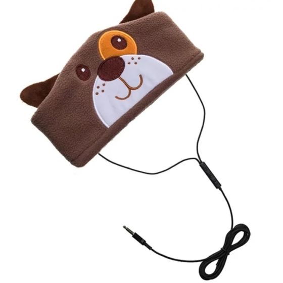 H1 Adjustable Fleece Headband Headphones Dog