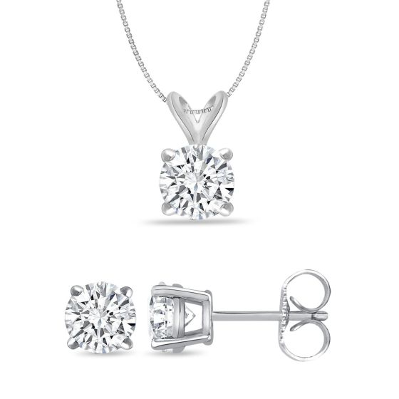 Bright White Round Lab Grown Diamond Set  in 14K Rose Gold 0.50ct, Color-FG, Clarity-VVS