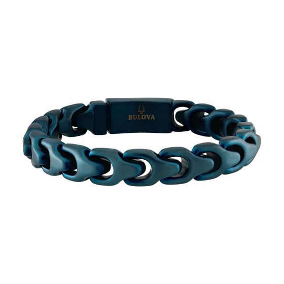 Bulova Link  Blue Bracelet, 7.25