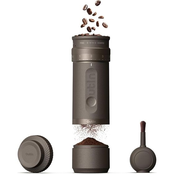 Outin Fino Portable Electric Grinder-Tundra Brown