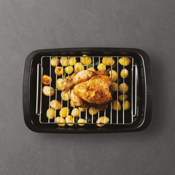 Leo Graphite Roaster & Removable Rack  NS, Recyled Alum