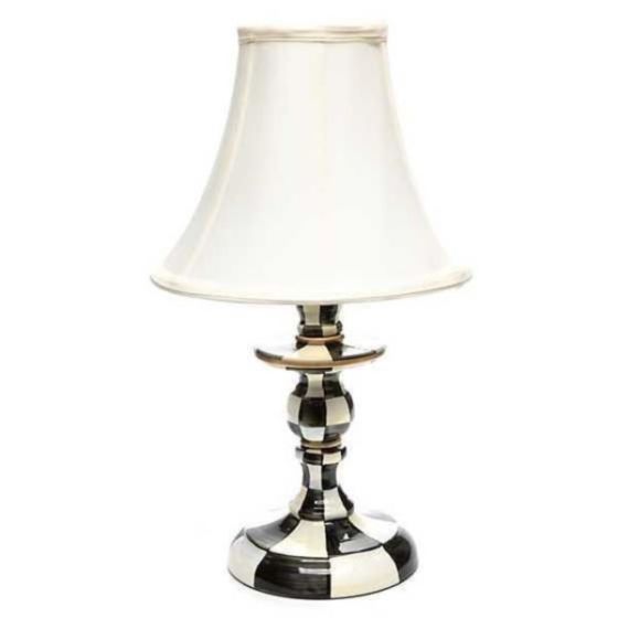 Royal Check Candlestick Lamp