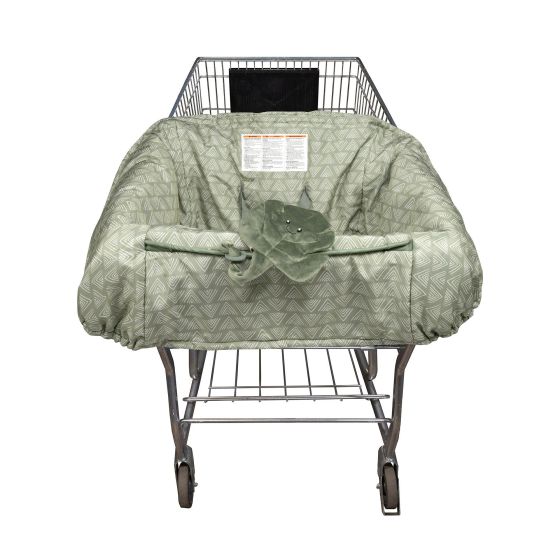 Boppy Shopping Cart Cover Happy Green Leaf