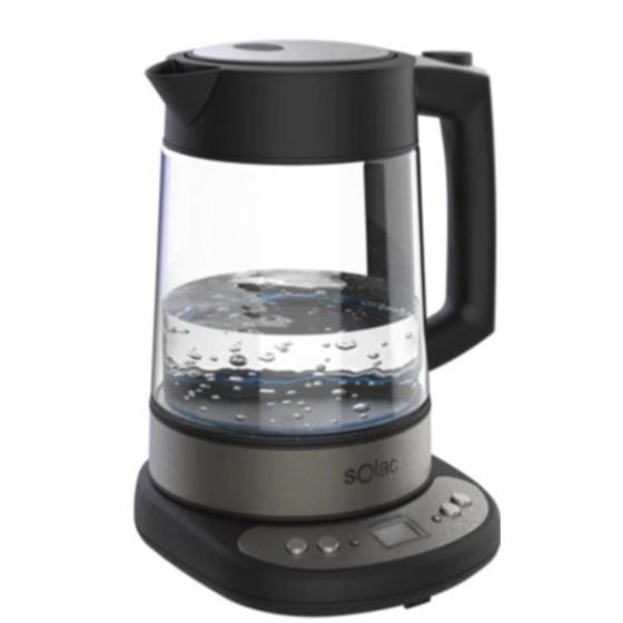 Solac AROA PREMIUM Adjustable Temperature Cordless Glass Kettle