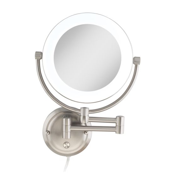 Lexington Lighted Wall Mounted Makeup Mirror with Magnification