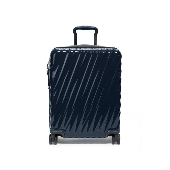 The farther you go, the more stamps on your passport, the better your story. Your 19 Degree luggage is part of that story. Equally striking from a distance or at close range, this expandable carry-on boasts a modern silhouette with fluid-looking, angled l