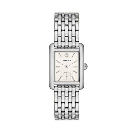 Ladies' Eleanor Silver-Tone Stainless Steel Watch Cream Dial