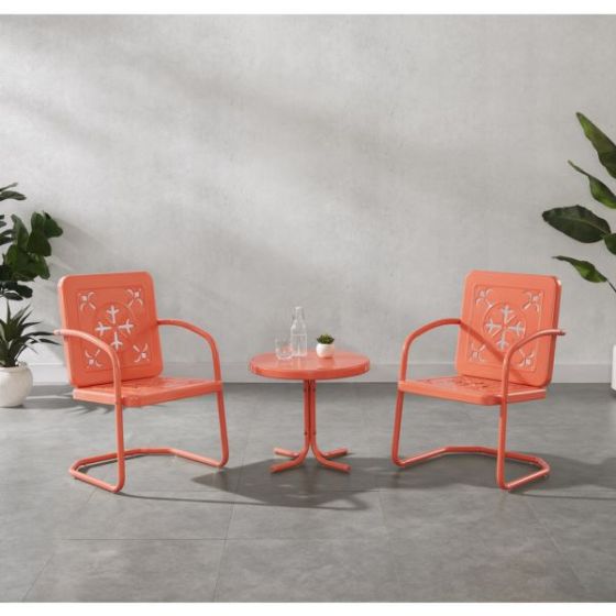 Azalea 3-Piece Retro Outdoor Chair Set