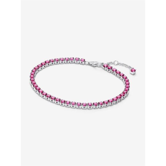 Sparkling Pink Tennis Bracelet Size 7.9