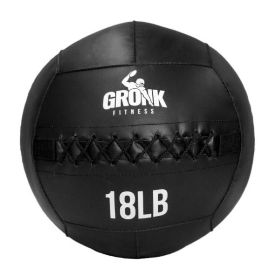 Gronk Fitness Wall Ball Black 18lb