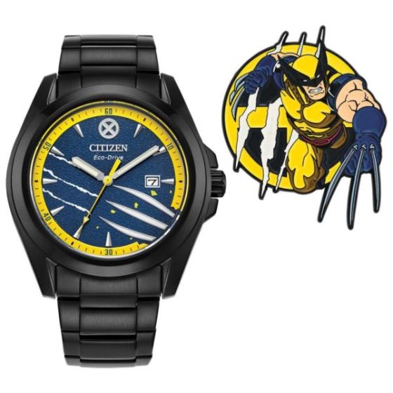 Marvel By Citizen Men's Marvel Marvel Comics Blue Dial Stainless Steel Watch