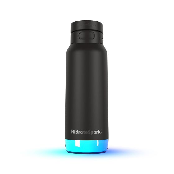 32oz HidrateSpark PRO 2 Smart Bottle w/ Straw Lid Black