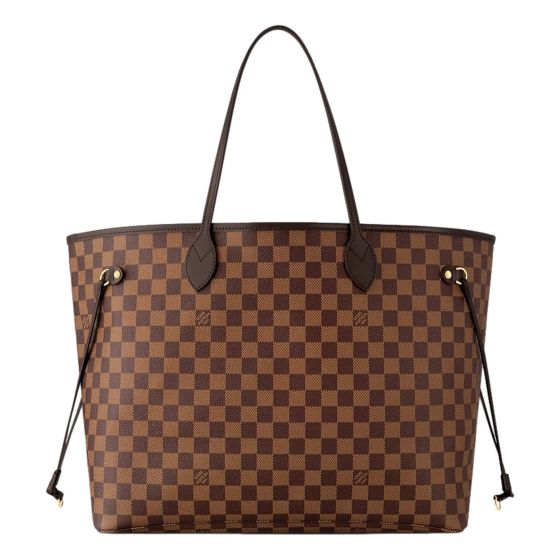 Louis Vuitton Neverfull MM Damier Ebene Brown Canvas Tote